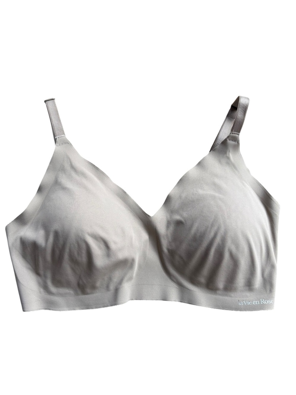La Vie en Rose Wireless Seamless Lightly Lined Bra Taupe Size Large